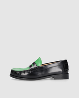 Penny Loafer - Schwarz/Grün