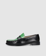 Penny Loafer - Schwarz/Grün