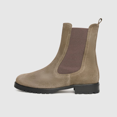 Wildleder- und Veloursleder-Stiefel für Damen